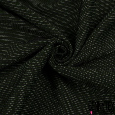 Jacquard gaufré losange noir gris perle petite laize