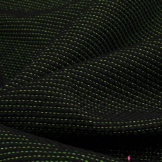 Jacquard gaufré losange noir gris perle petite laize