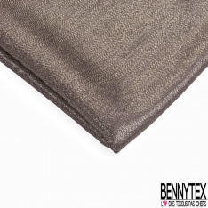 Coupon 2m Crêpe de soie fluide lamé chiné fushia noir fabriqué en France