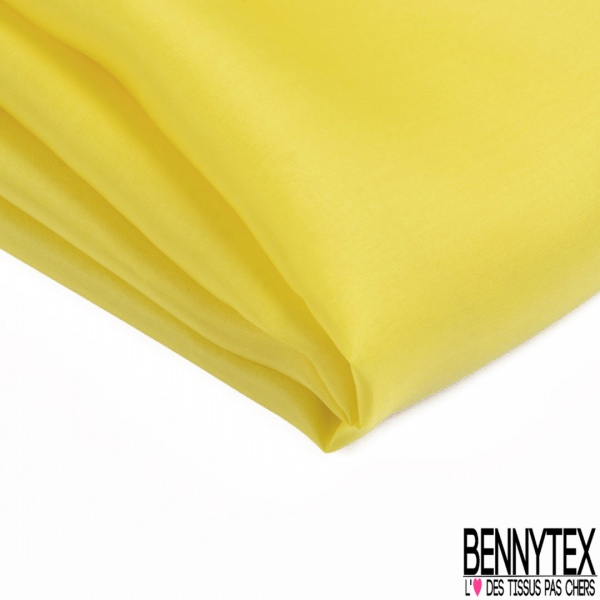 Coupon Organza de soie uni jaune or