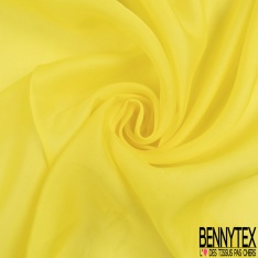 Coupon Organza de soie uni jaune or