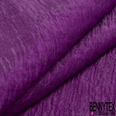 Coupon 2m50 organza de soie lancé découpé strie noir fond rayure horizontale chinée blanc rose