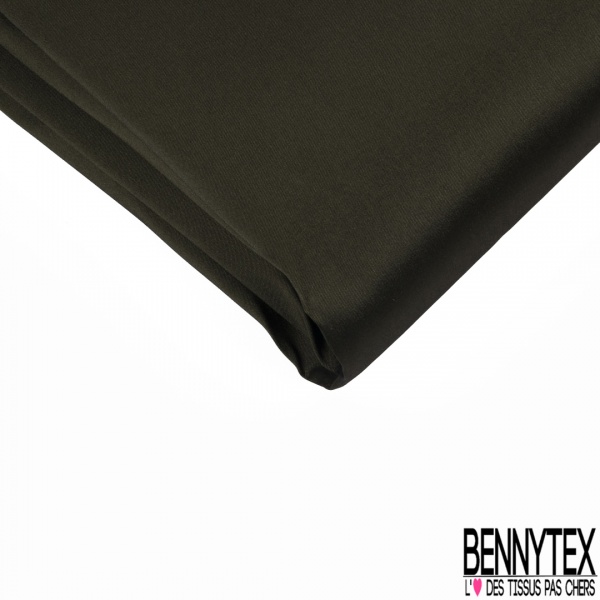 Coupon 2m Taffetas mikado polyester uni kaki militaire