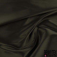 Coupon 2m Taffetas mikado polyester uni kaki militaire