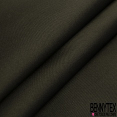 Coupon 2m Taffetas mikado polyester uni kaki militaire