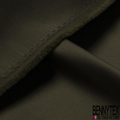 Coupon 2m Taffetas mikado polyester uni kaki militaire