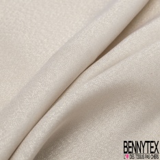Coupon 3m Crêpe de soie viscose fluide de luxe olive givré lurex olive