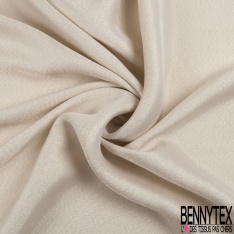 Coupon 3m Crêpe de soie viscose fluide de luxe olive givré lurex olive
