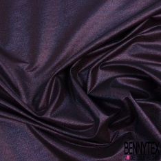 Coupon 3m jacquard triple organza de soie fantaisie marine