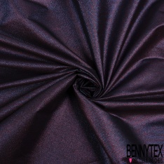 Coupon 3m jacquard triple organza de soie fantaisie marine