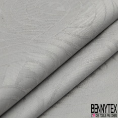 Polyester jacquard ton sur ton nappe couleurs corail