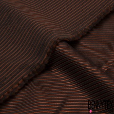 Jacquard sergé imprimé rayure horizontale bordeaux framboise mastique rouge or