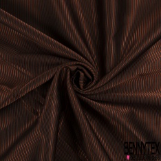 Jacquard sergé imprimé rayure horizontale bordeaux framboise mastique rouge or