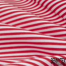 Jacquard sergé imprimé rayure verticale noir roux