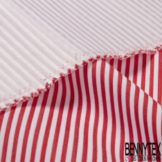Jacquard sergé imprimé rayure verticale noir roux