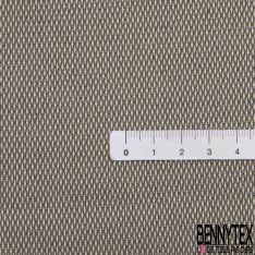 Jacquard imprimé mini rectangle noir bleu marine