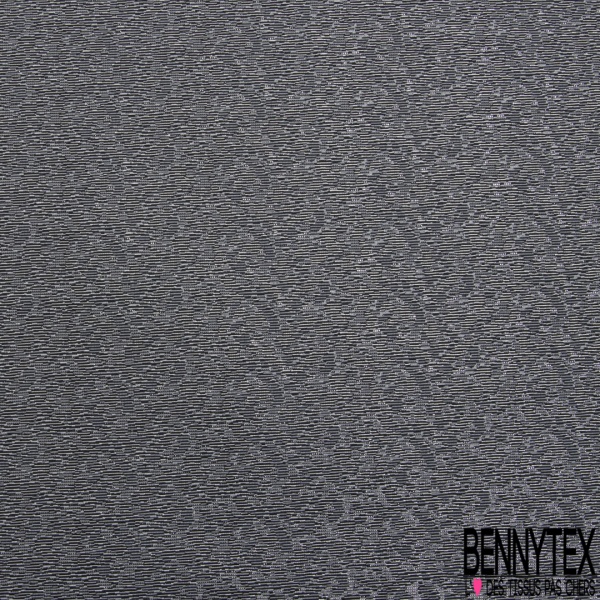 Jacquard imprimé mini losange noir cendre de bois