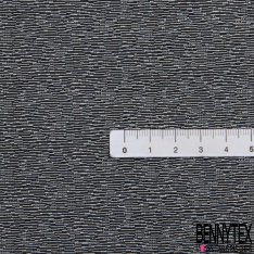 Jacquard imprimé mini losange noir cendre de bois