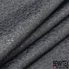 Jacquard imprimé mini losange noir cendre de bois