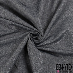 Jacquard imprimé mini losange noir cendre de bois