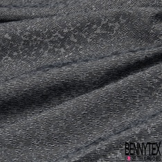 Jacquard imprimé mini losange noir cendre de bois