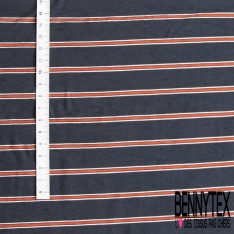 Coton tissé teint motif tartan ton naturel