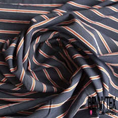 Coton tissé teint motif tartan ton naturel