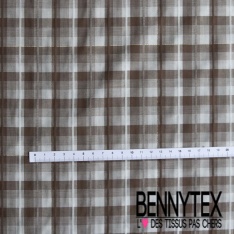 Coton tissé teint motif rayure verticale rose rouge ciel blanc optique marine