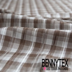 Coton tissé teint motif rayure verticale rose rouge ciel blanc optique marine