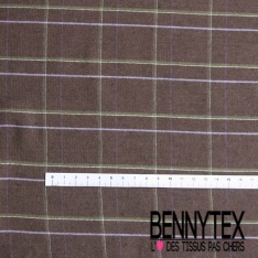 Coton viscose chiné farine de maïs blanc discret