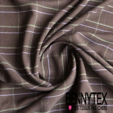 Coton viscose chiné farine de maïs blanc discret