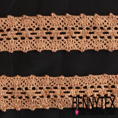 5m galon guipure coton picot fixe noir