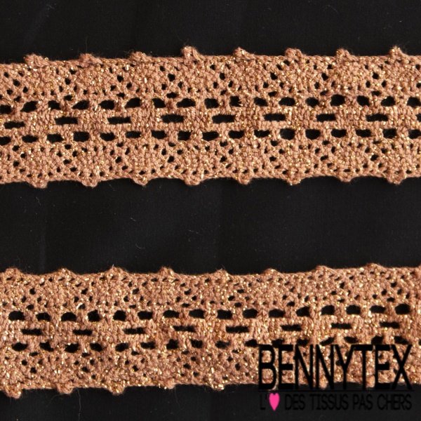 5m galon guipure coton picot fixe noir