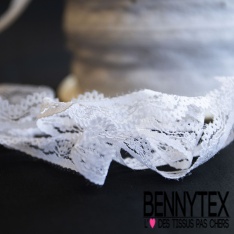 5m galon dentelle de Calais fixe festonné noir