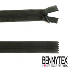 Lot de 2 zips invisibles 32 cm uni or moutarde
