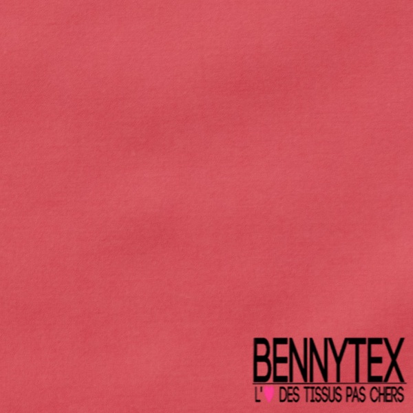 Voile de Coton uni Rouge Rococo