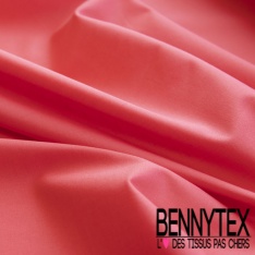 Voile de Coton uni Rouge Rococo