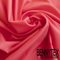 Voile de Coton uni Rouge Rococo