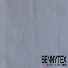 Voile de coton uni blanc optique élasthanne