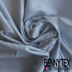 Voile de coton uni blanc optique élasthanne