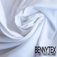 Toile de coton uni lait mûre