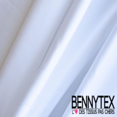 Toile de coton uni lait mûre