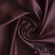 Coupon 3m satin polyester uni prune