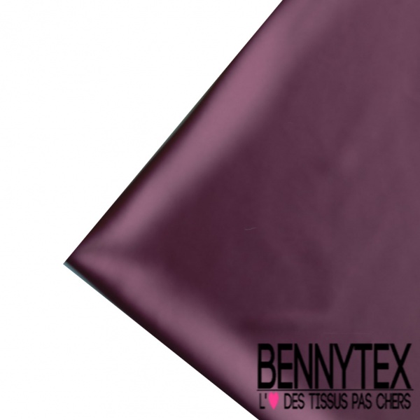 Coupon 3m satin polyester uni prune