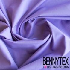 Coupon 3m voile de coton uni iris