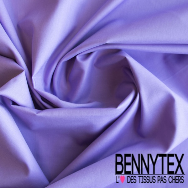 Coupon 3m voile de coton uni iris