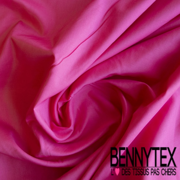 Coupon 3m voile de coton uni tulipe violette