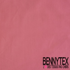 Coupon 3m voile de coton uni rose framboise