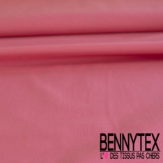 Coupon 3m voile de coton uni rose framboise