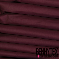 Coupon 3m voile de coton uni bordeaux